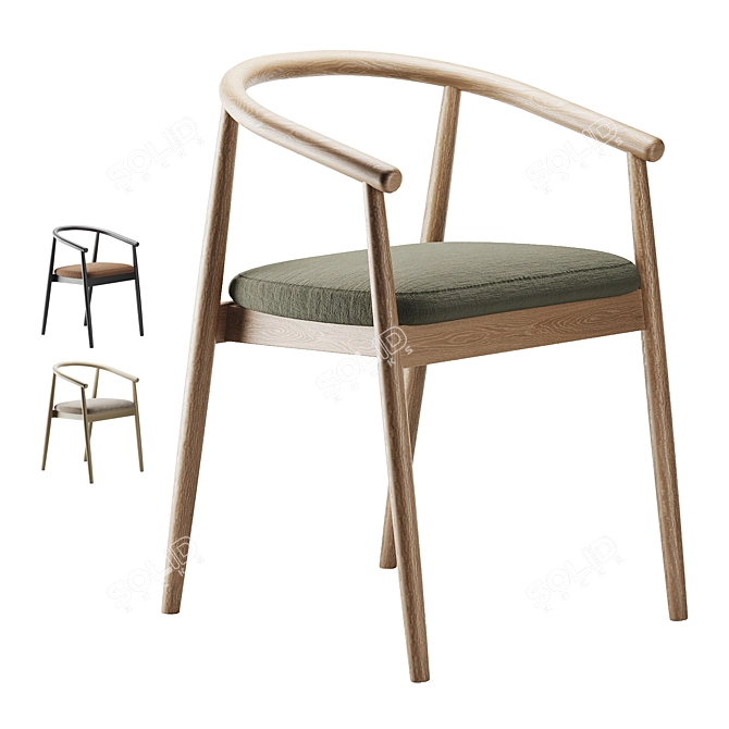 Mamont Chair: 3 Color Options 3D model image 8