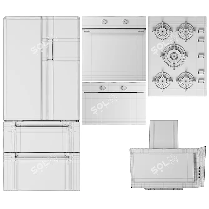 Teka Infinity G1 Appliance Set 3D model image 7