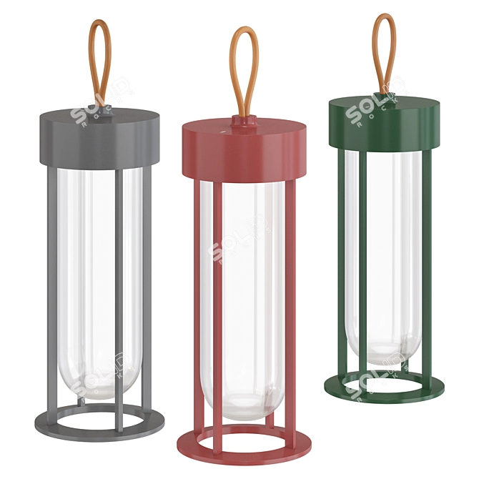 Modern Outdoor Portable Lamp 3D model image 1