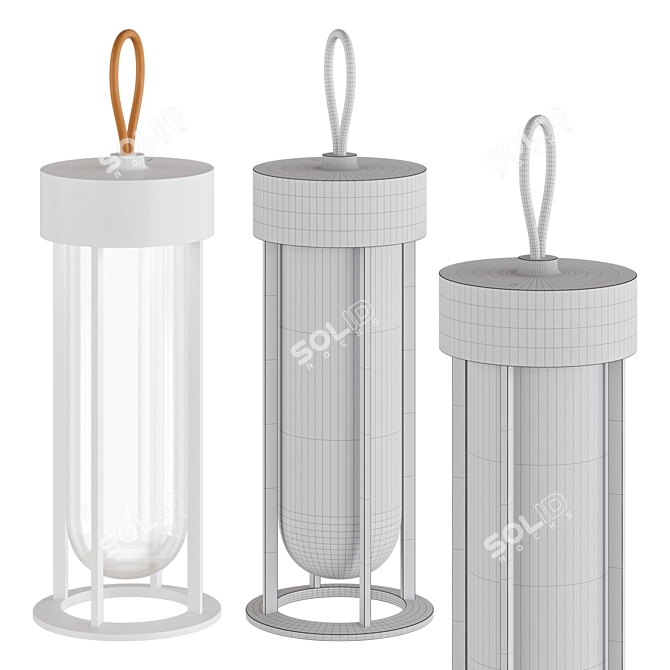 Modern Outdoor Portable Lamp 3D model image 3