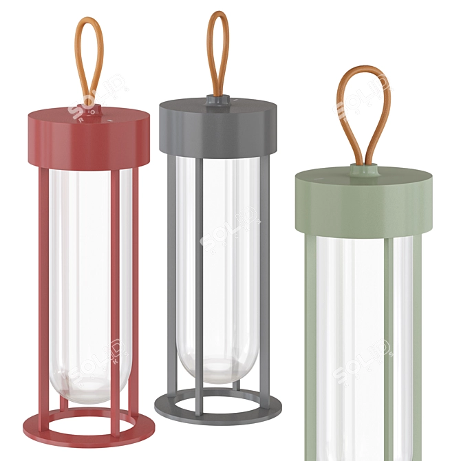 Modern Outdoor Portable Lamp 3D model image 4