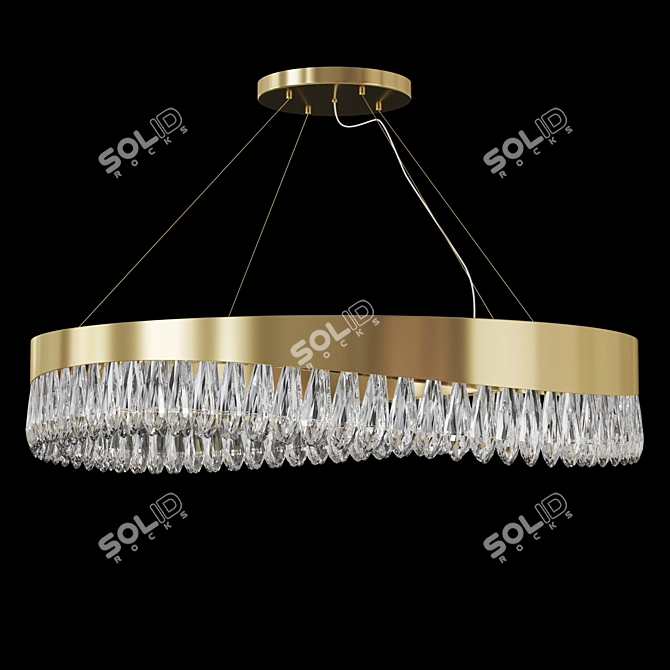 Sleek Mobius Chandelier for V-Ray 3D model image 1