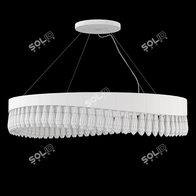 Sleek Mobius Chandelier for V-Ray 3D model image 3