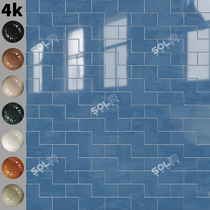 High-Quality Tiles Texture Pack 3D model image 3