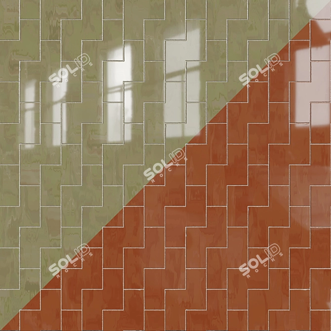 High-Quality Tiles Texture Pack 3D model image 4