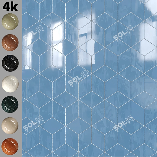 4K Texture Tiles, Substance Design 3D model image 1