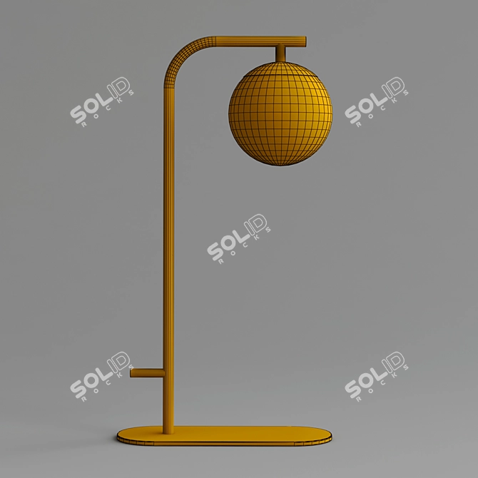 Modern LED Metal Table Lamp 3D model image 3