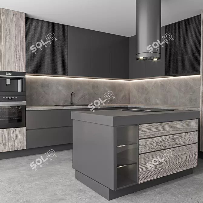  3ds Max 2017 Kitchen Scene 3D model image 9