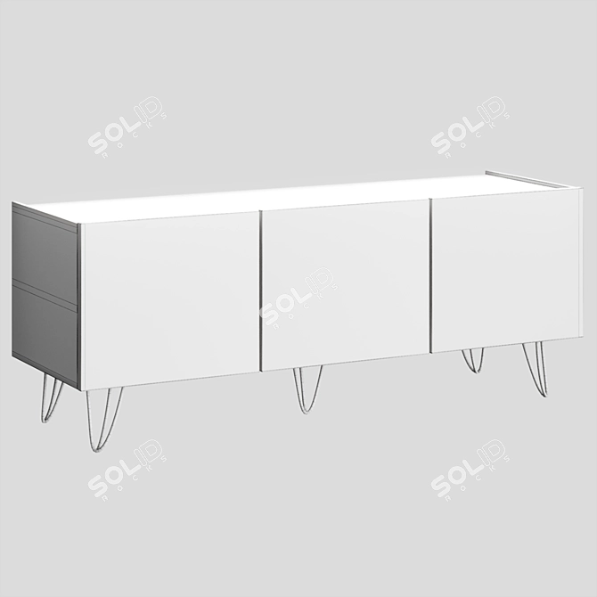 Leman-1 TV Stand Collection 3D model image 4