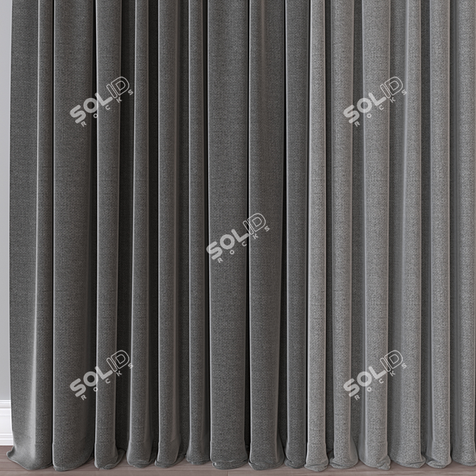 Versatile 3D Curtain Model - Fbx, Obj - 51K Polys 3D model image 3