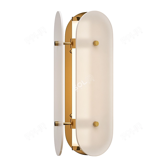 Amber Wall Lamp LURE ImperiumLoft 3D model image 3