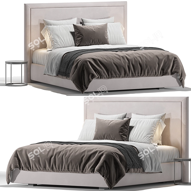 Exclusive Bed Configuration Askona 3D model image 1