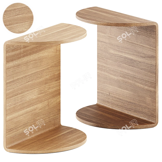 Elegant Ligne Roset Side Table 3D model image 1