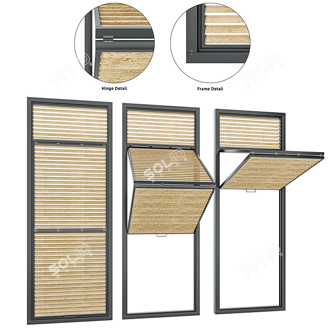 Dual Mode Sliding Shutter 3D model image 1