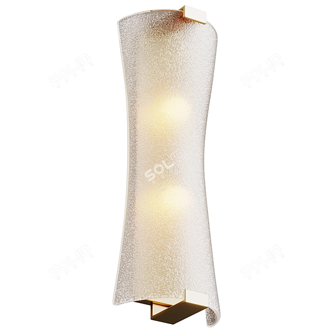 Eichholtz Wall Lamp Bern - Stylish Metal & Glass 3D model image 2