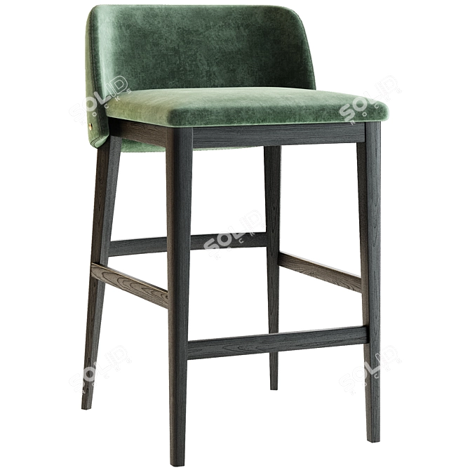 Modern DOMKAPA LOUISE Bar Stool 3D model image 3