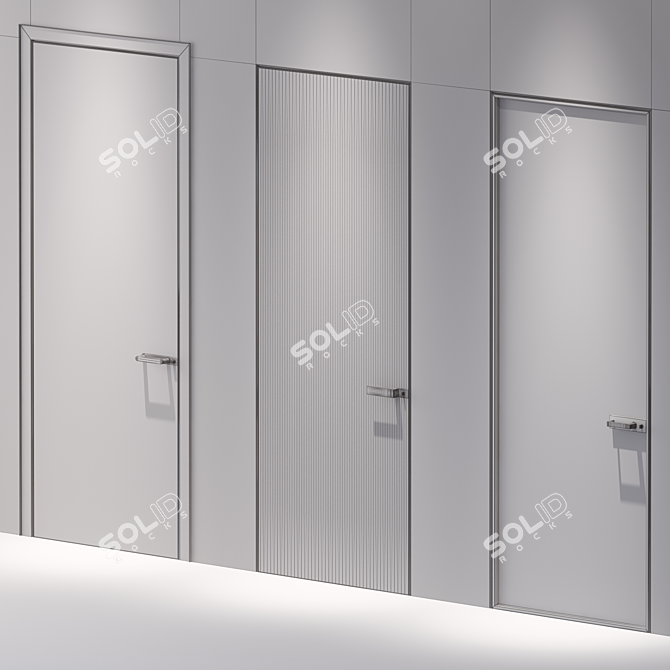 Sleek Rimadesio Door Set 3D model image 3