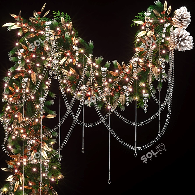 Christmas Floor Decor Set 3D model image 3