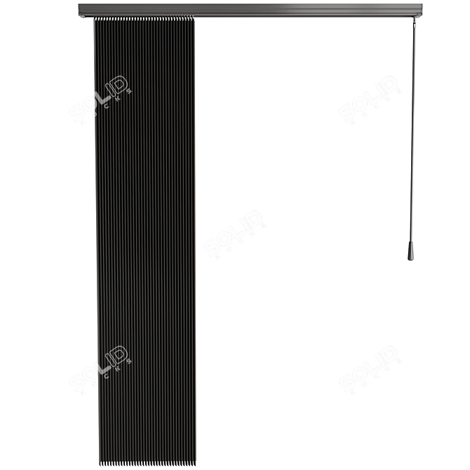 Customizable Vertical Blinds Kit 3D model image 9
