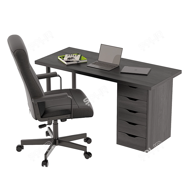 Ergonomic Office Chair - MILLBERGET 3D model image 2
