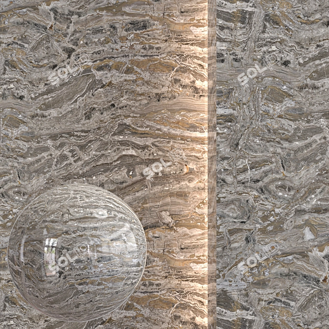 Sleek Stone Texture - 4K 3D model image 1