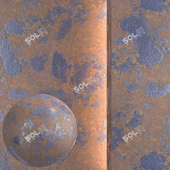 Seamless Metal Texture Set 3D model image 1