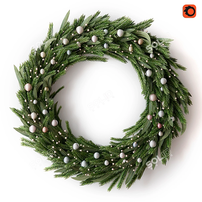 Festive Wreath for Interior & Exterior 3D model image 1