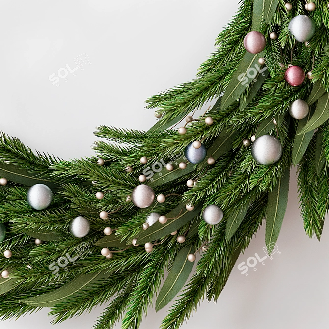 Festive Wreath for Interior & Exterior 3D model image 2