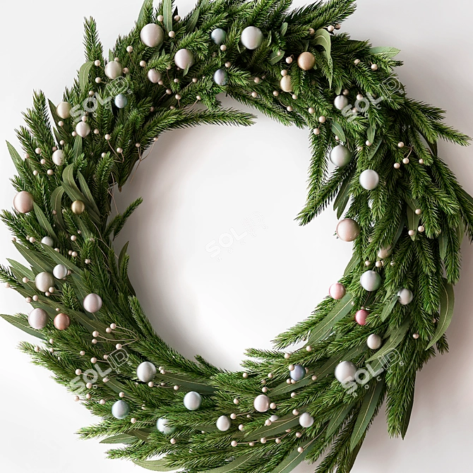 Festive Wreath for Interior & Exterior 3D model image 3