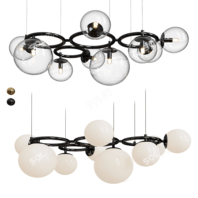 Poldi Collection Pendant Lighting Sets 3D model image 2