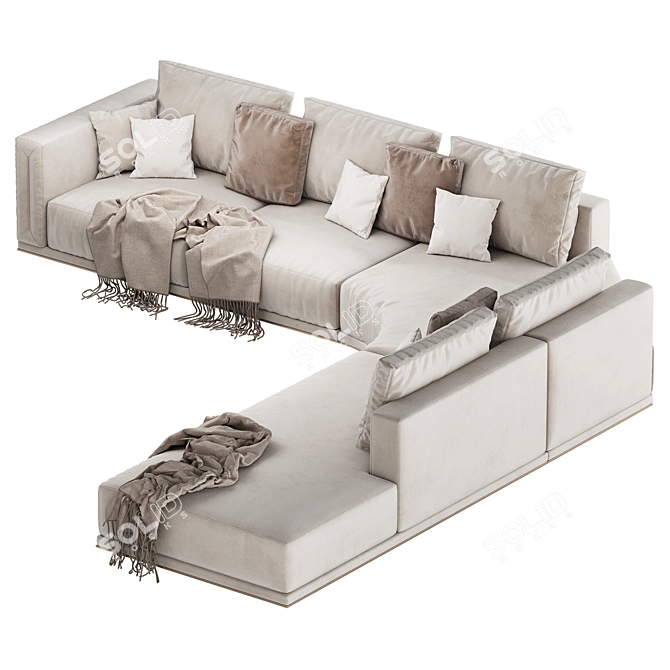 Atar Longhi Corner 2 Sofa 3D model image 2