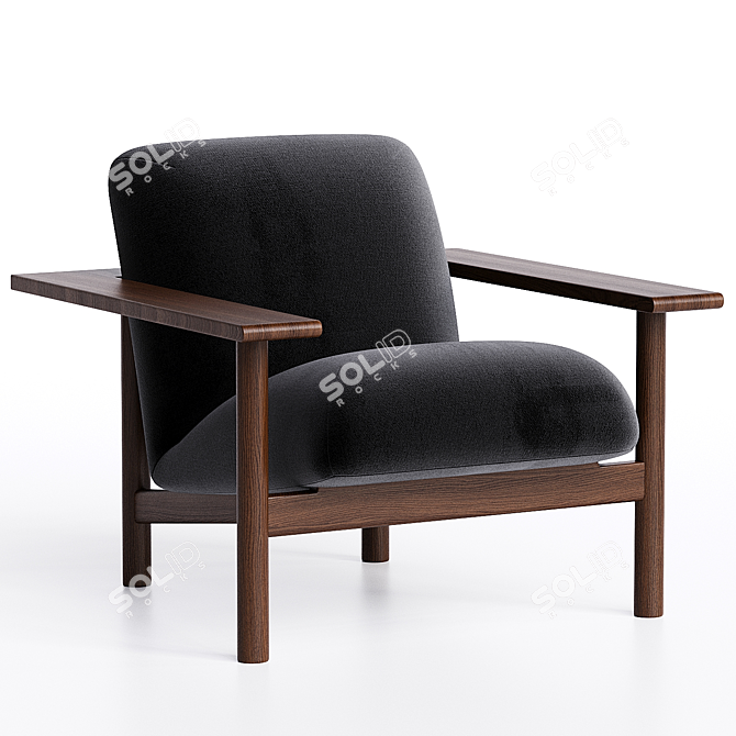 Modern Kinoko Armchair by Mentsen. 3D model image 1