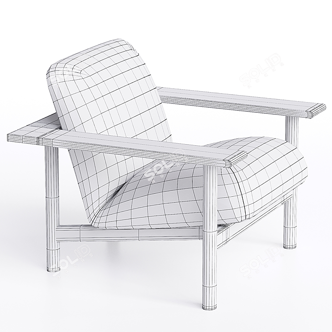 Modern Kinoko Armchair by Mentsen. 3D model image 3