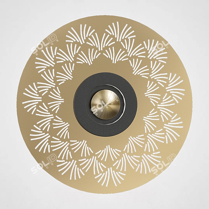 Vintage Wall Lamp PLANCHET01 3D model image 5