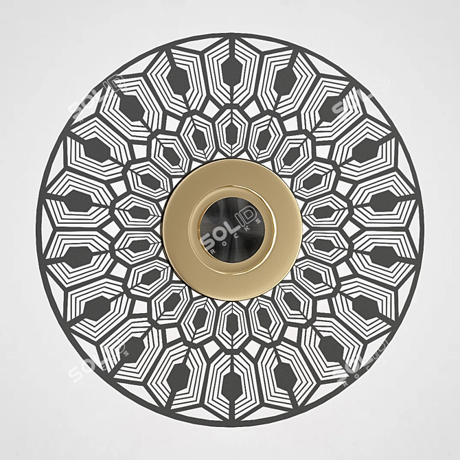 Vintage Wall Lamp PLANCHET01 3D model image 6