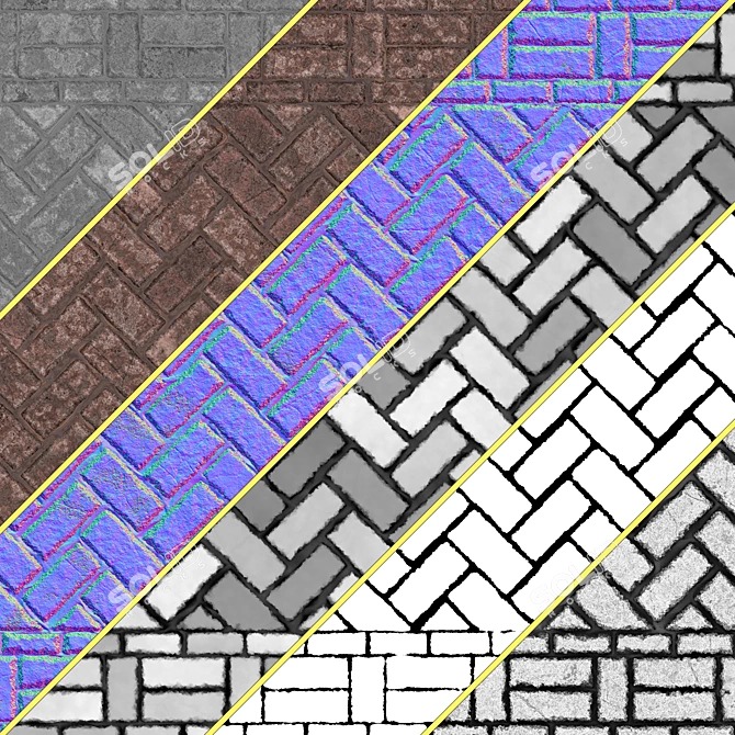 Brick Texture Pack | Seamless 3D model image 3