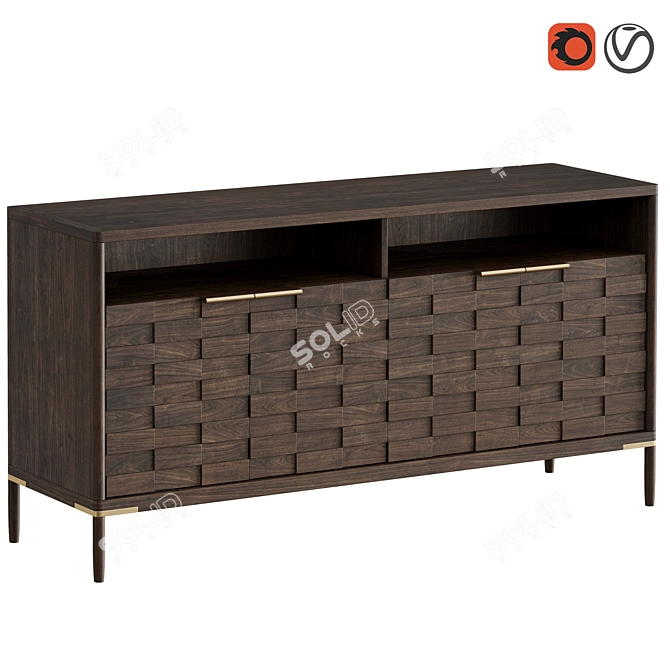 Textures Media Console by Dantone Home 3D model image 5