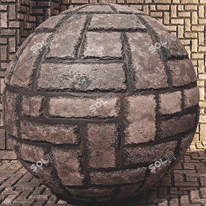 Seamless Brick Collection 4K PBR 3D model image 2