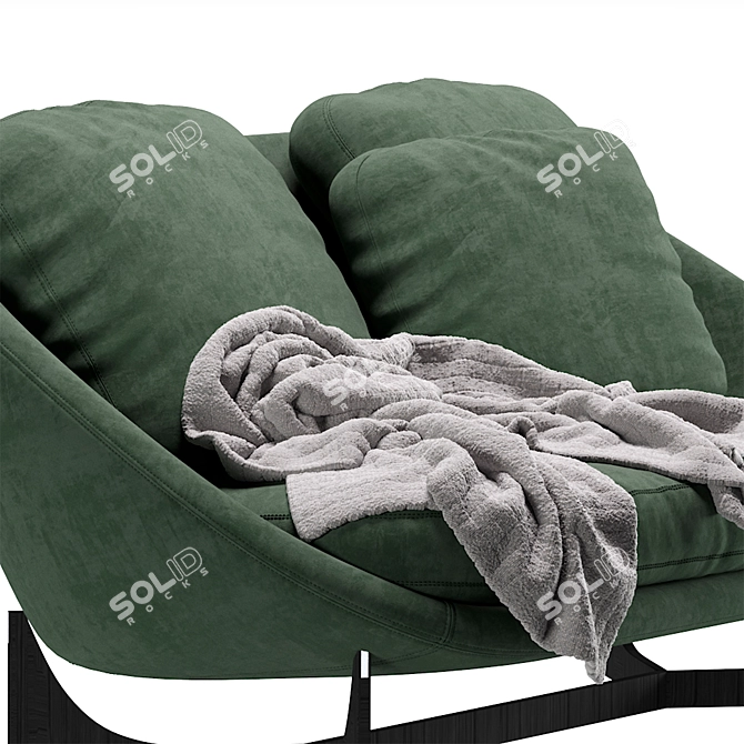 Elegant Minotti Lido Sofa 3D model image 4