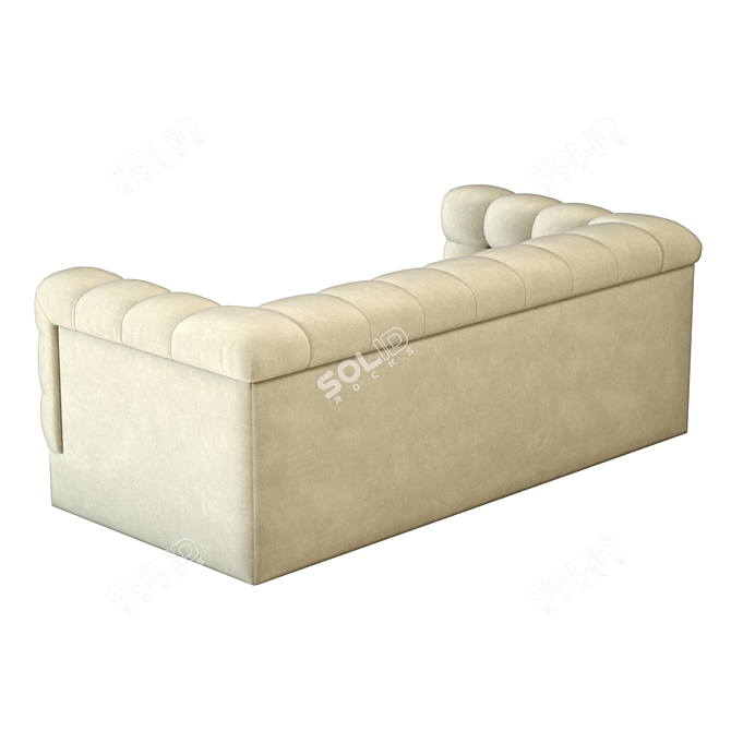 Luxury Chiltern Velvet 3D Sofa 3D model image 5