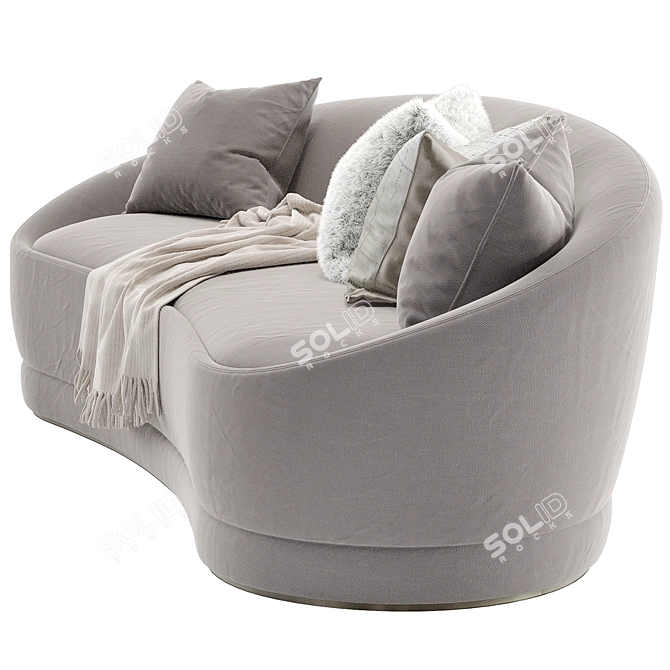 Elegant Luna Sofa, 2014 Version 3D model image 2