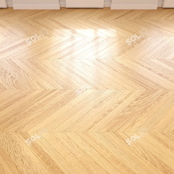 High-Quality Modular Wood Flooring 3D model image 5