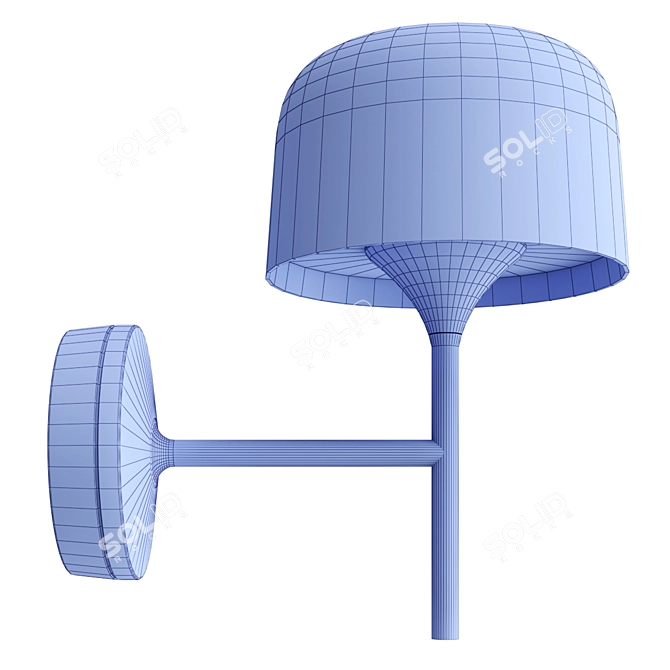 Sleek Bol Wall Lamp Unique 3D model image 3