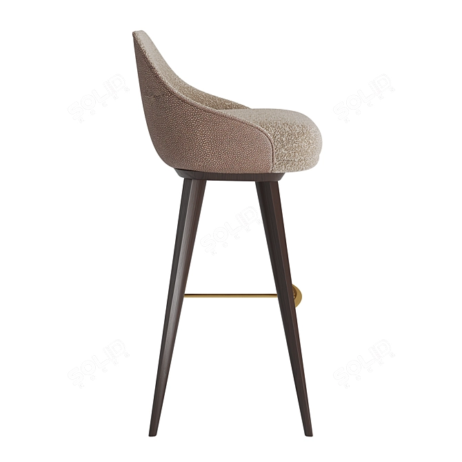 Modern Swivel Bar Stool - Poly 24028 3D model image 3