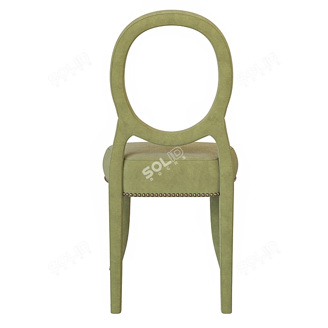 Elegance Stacked Oval Back Chair 3D model image 4