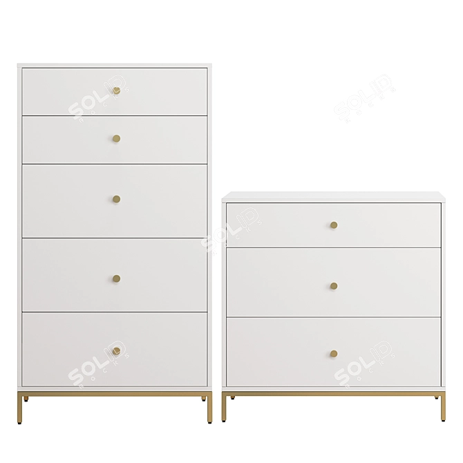 Delaney Pedestals Collection 3D model image 1