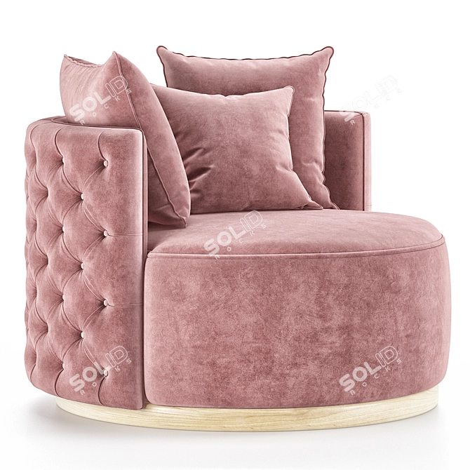 Chic Mademoiselle Chair Render Model 3D model image 1