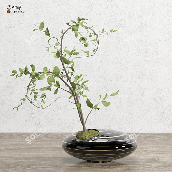 Creative Flower 3D Model Kit 3D model image 2