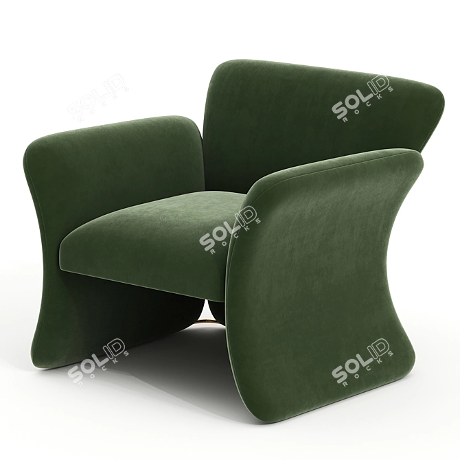 Modern Comfort Chair: 2014 Collection 3D model image 2