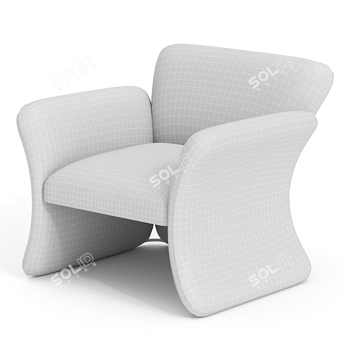 Modern Comfort Chair: 2014 Collection 3D model image 3